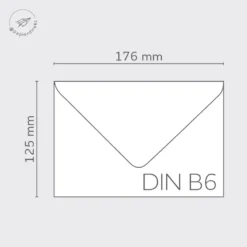 Briefumschläge DIN B6 Blush - Altrosa 125x176 mm