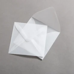 Briefumschläge Transparent Premium 100 x 100 mm nassklebend