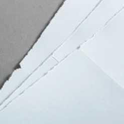 Büttenkarten hochdoppelt French Blue 113 x 175 mm