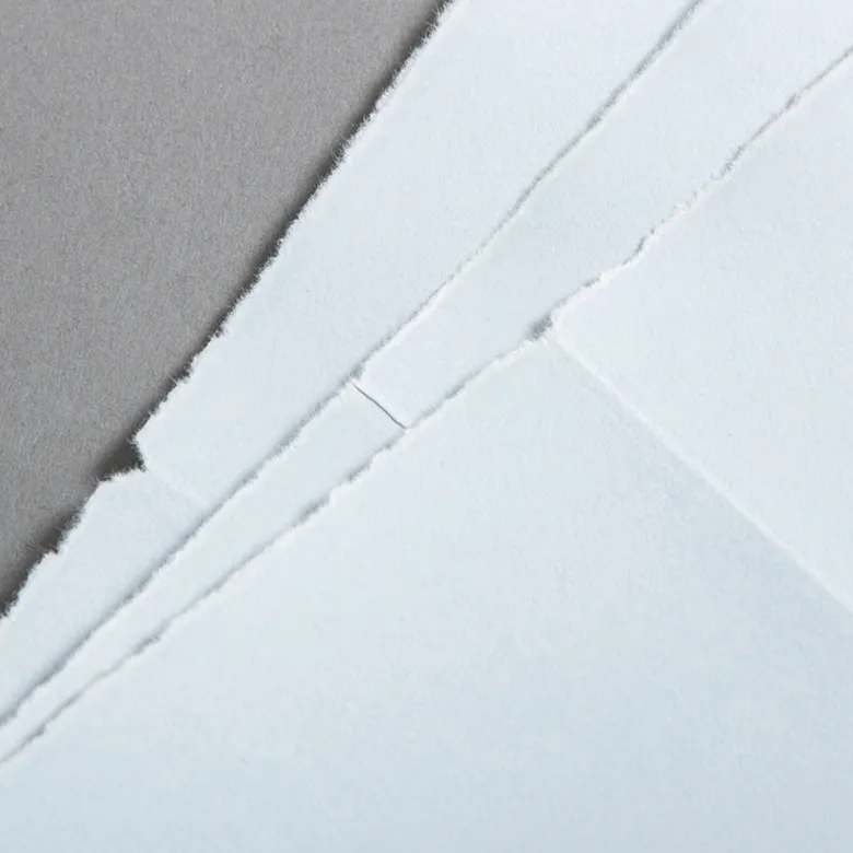 Büttenkarten hochdoppelt French Blue 113 x 175 mm