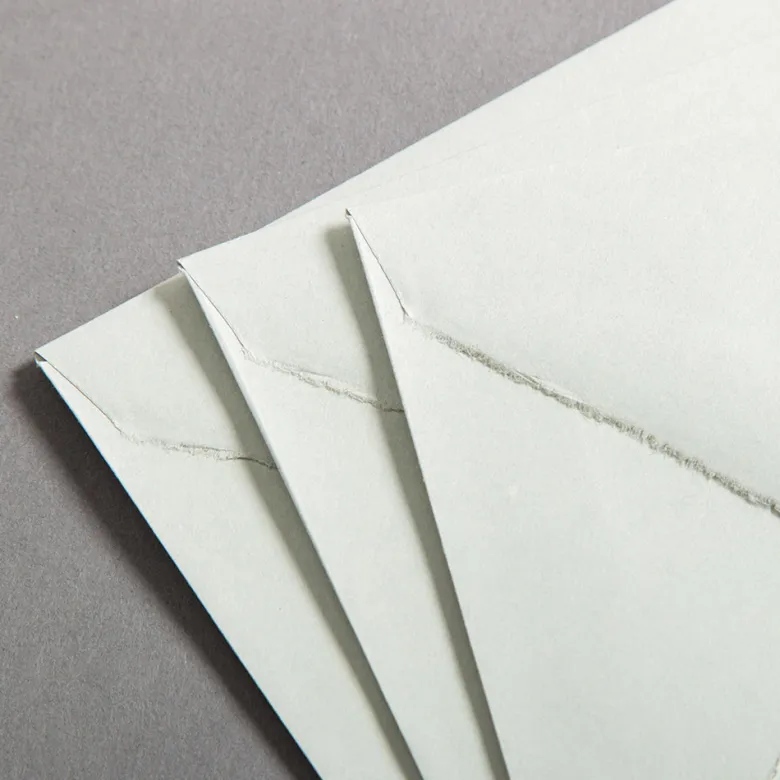 Büttenumschläge Sage Green Diplomat (118 x 182 mm)