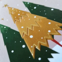 Bunter Winterwald 25 Weihnachtskarten im Set