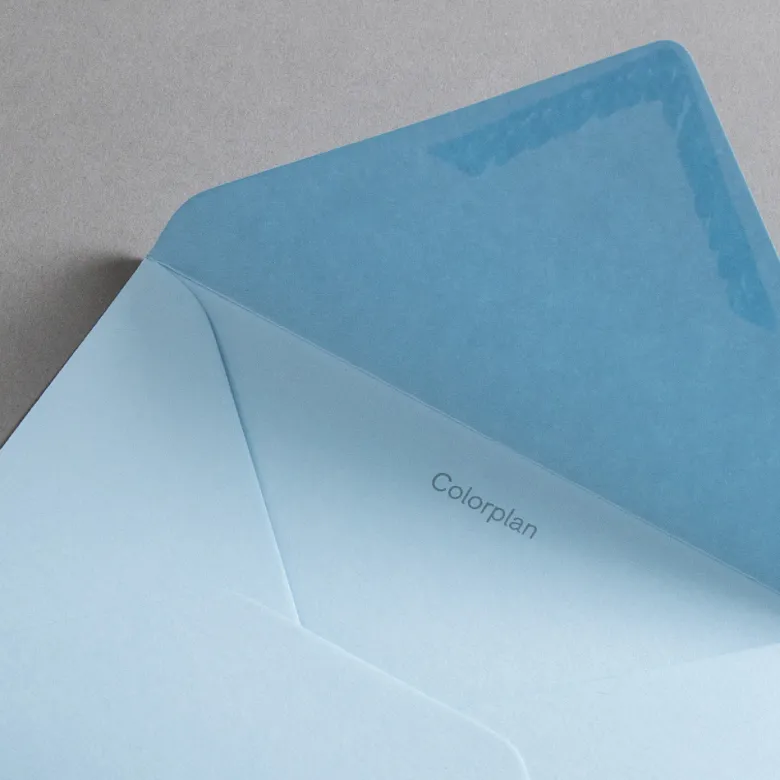 Colorplan Briefumschläge DIN B6 nassklebend spitze Klappe Hellblau