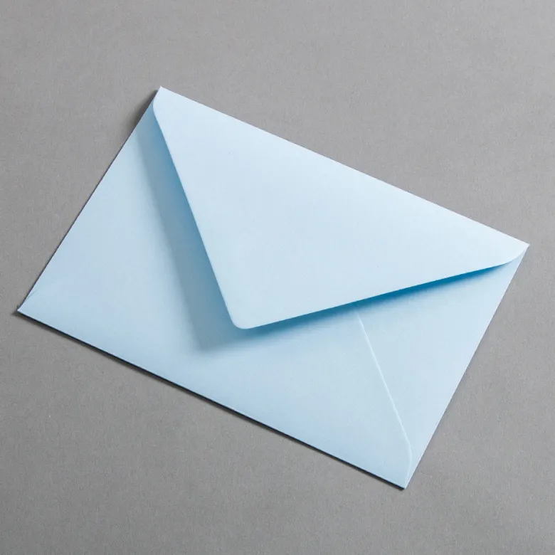 Colorplan Briefumschläge DIN B6 nassklebend spitze Klappe Hellblau