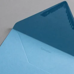 Colorplan Briefumschläge DIN B6 nassklebend spitze Klappe Stahlblau