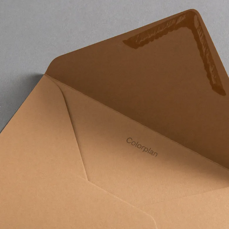 Colorplan Briefumschläge DIN B6 nassklebend spitze Klappe Cappuccino