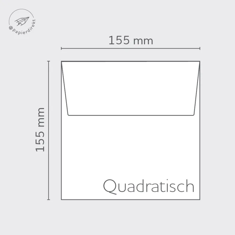 Colorplan Briefumschläge 155x155 mm Hellgrau