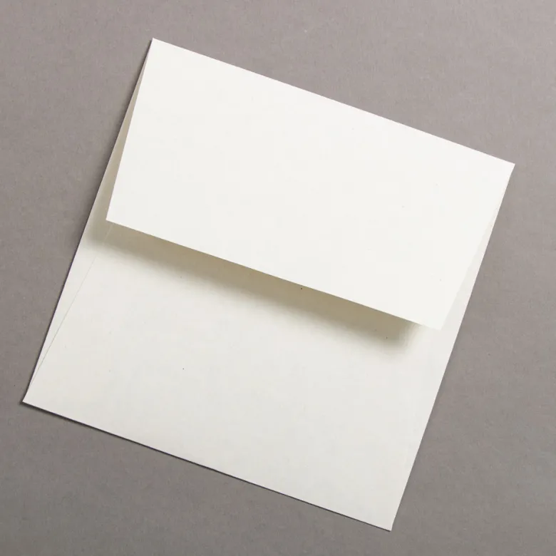 Colorplan Extracted Briefumschläge 155 x 155 mm Kalk Weiß