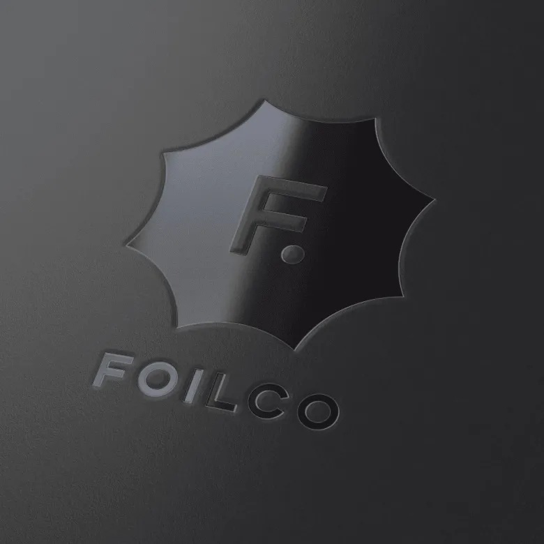 Foilco Prägefolie Schwarz 15 cm Breite