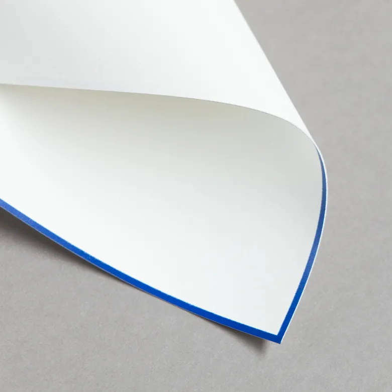 HS Luxury Papers - Karten A6 einfach blau gerändert