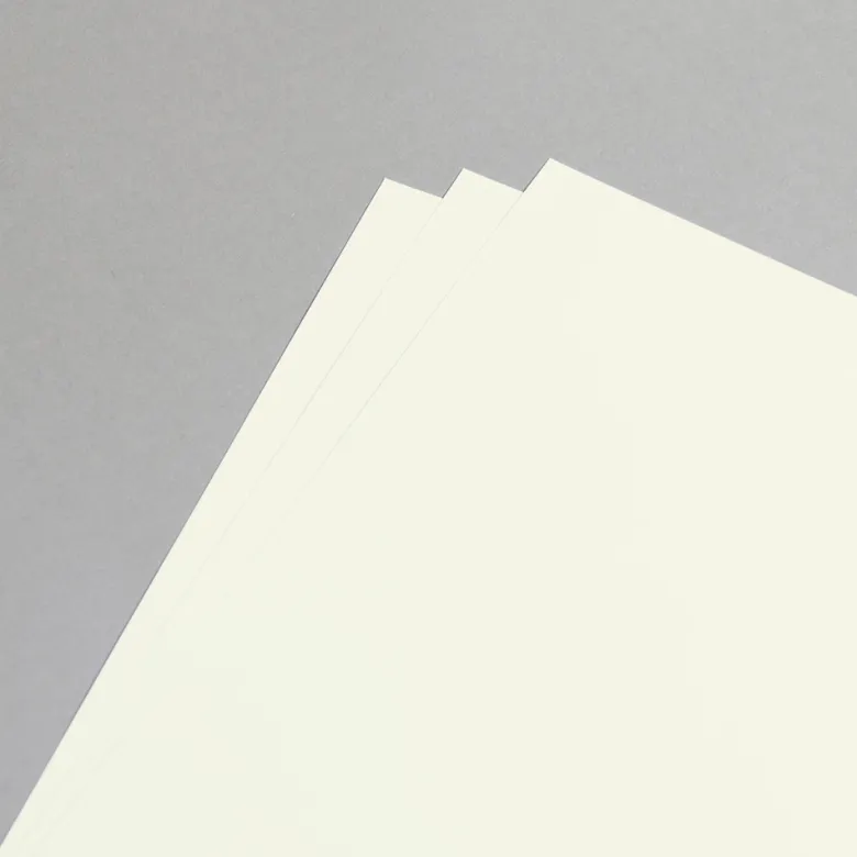 Karte Elfenbein DIN lang 250 g/m² Wickelfalz/2xgerillt