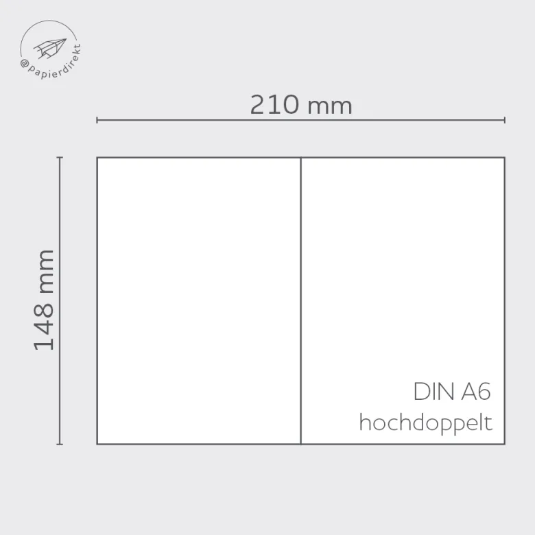 Karten Elfenbein A6 hochdoppelt