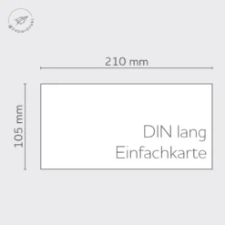 Karten Elfenbein DIN lang einfach