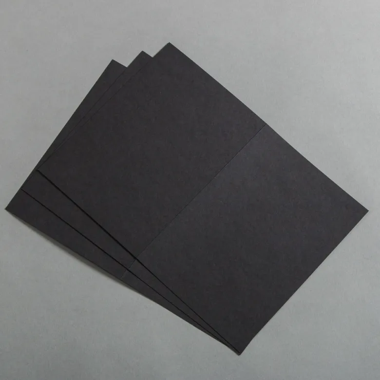 Karten Schwarz 120 x 170 mm hochdoppelt