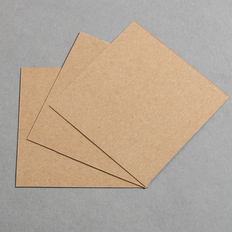 Kraftpapier Muskat Karten einfach 90 x 90 mm