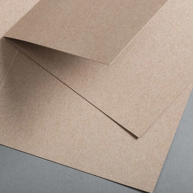 Kraftpapier Muskat Klappkarten quadratisch 148 x 148 mm