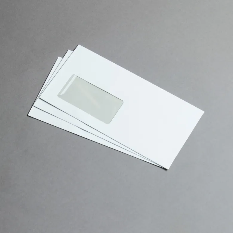 Rives Design Briefumschläge DIN lang Weiß mit Fenster
