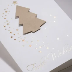 Sternregen 25 Weihnachtskarten im Set