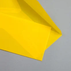 Transparent Farbig Briefumschläge DIN lang Gelb